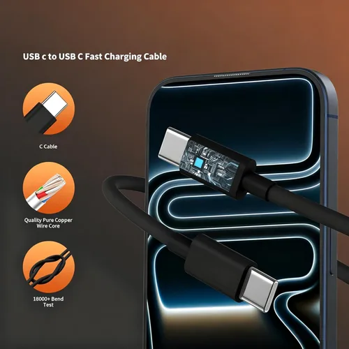 Miniatura 5 de Cargador para iPhone 17 16 Pro Max de Carga Rápida, Cargadores USB C Super Rápidos de 45W para iPhone 17 (6FT+6FT+10FT) Cables de Carga Tipo C