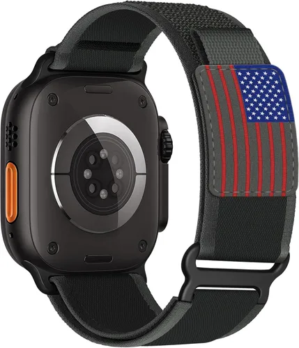 Miniatura 21 de ALMNVO - Correa unisex Trail Loop de nailon resistente para Apple Watch Ultra/2 de 1.92, 1.77, 1.73, 1.65, 1.61, 1.57, 1.49 pulgadas, para Apple