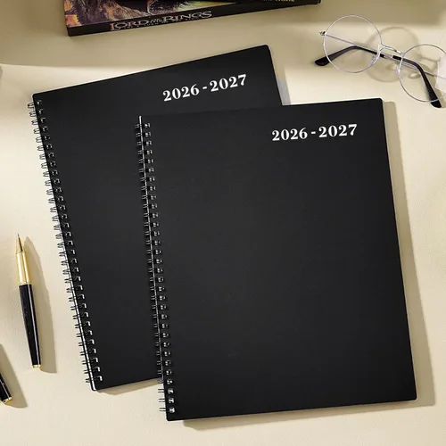 Miniatura 2 de Agenda mensual 2026 - Agenda 2026, agenda de enero 2026 a diciembre 2026, calendario mensual de 12 meses con pestañas y bolsillo, etiquetas