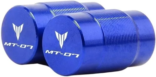 Miniatura 11 de F para Yamaha MT07 FZ07 Mt-07 2019 2020 2021 Palancas de embrague de freno corto y tapas de aire Y para válvula de neumático de automóvil