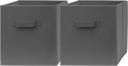 Miniatura 11 de Contenedores de almacenamiento de cubos de 11 x 11 pulgadas, paquete de 2, cubos de almacenamiento de 11 pulgadas para dormitorio, sala de estar