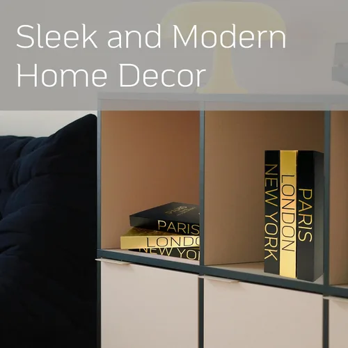 Miniatura 4 de AZEZO Juego de 3 libros decorativos para decoración del hogar – Libros de tapa dura decorativos en exhibición de imitación para estantería y mesa