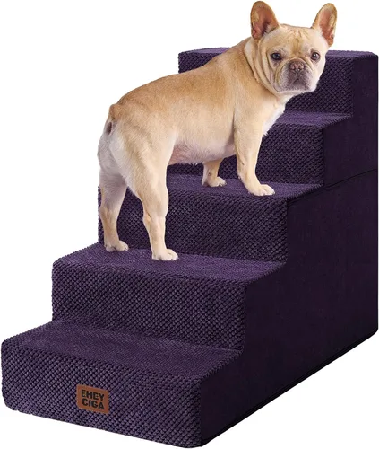 Miniatura 49 de EHEYCIGA Escaleras para perros pequeños de 13.5 pulgadas de alto, escalones para perros de 3 escalones para sofá y silla, escalones para mascotas