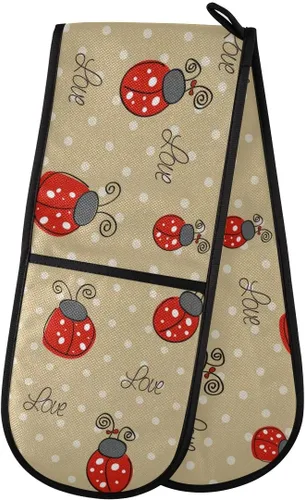 Miniatura 79 de ZZXXB Spring Bird - Guantes de cocina dobles con diseño floral de mariposa, resistentes al calor, antideslizantes, extra largos de 7 x 35 pulgadas