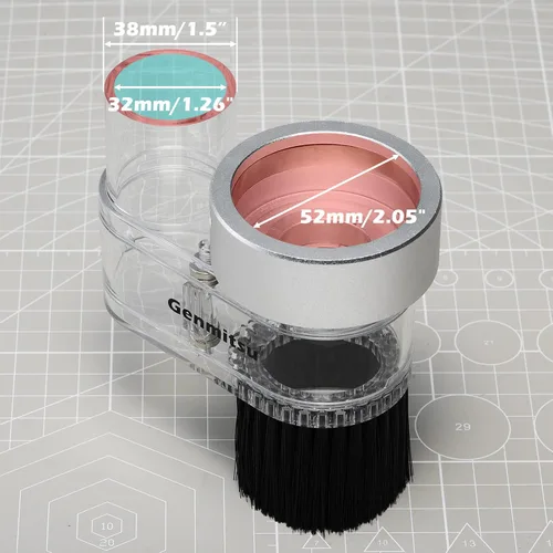 Miniatura 6 de Genmitsu Zapata de polvo CNC ABS para máquinas CNC con un motor de 2.047 in de diámetro, se adapta a la mayoría de motores de husillo de 300 W-500