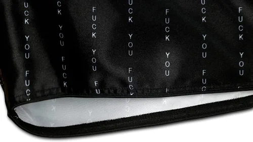 Miniatura 3 de Original Fuck You Pinstripe Muay Thai Boxing Shorts de Kickboxing MMA UFC Unisex Hombres Mujeres Artes Marciales Pantalones Cortos de Lucha