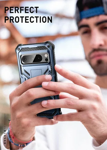 Miniatura 7 de i-Blason Funda para Google Pixel 8 Pro con protector de pantalla integrado [compatible con identificación de huellas dactilares] Funda protectora