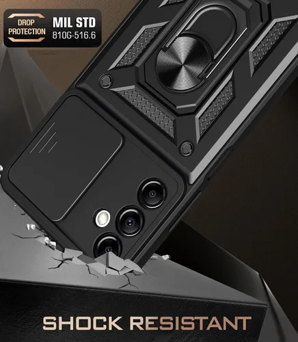 Miniatura 3 de Funda para Samsung Galaxy A14 5G con [2 unidades] protector de pantalla, para Galaxy A14 4G, funda protectora de doble capa resistente para teléfono