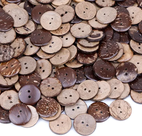 Miniatura 8 de YAKA 100pc nuevo grueso coco Shell 2 agujeros botón artesanía/coser/productos calientes