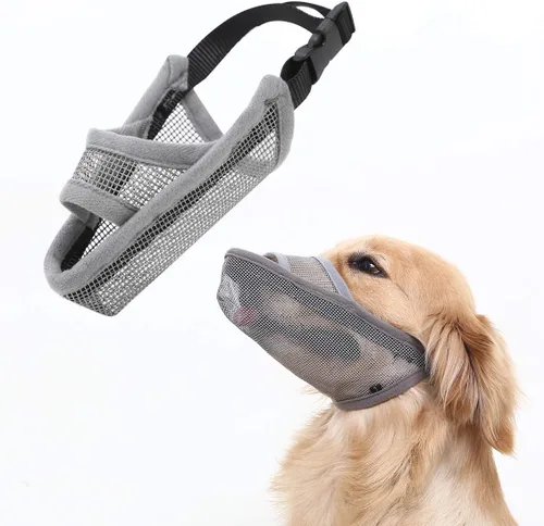 Miniatura 13 de Crazy Felix - Bozal de nailon para perros pequeños, medianos y grandes Dachshund Beagle Poodle Labrador; protector de boca para mascotas de malla