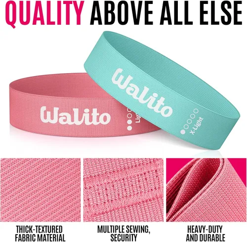 Miniatura 2 de Fabric Resistance Bands for Working Out - Booty Bands for Legs -Glutes Training for Women and Men - Exercise Bands for Squats, Yoga, Physical