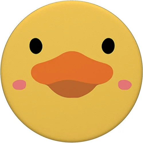 Miniatura 3 de Cara de pato divertido pato amarillo de goma lindo pato PopSockets estándar PopGrip