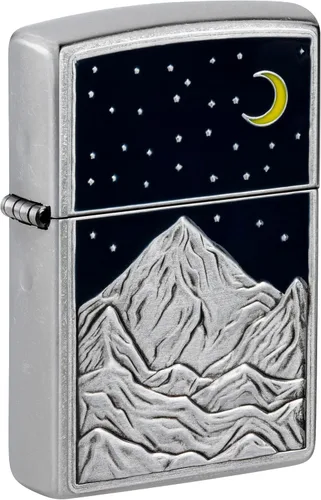 Miniatura 5 de Zippo Encendedor - Mensaje personalizado personalizado grabado en la parte trasera al aire libre salvaje naturaleza montaña luna escena encendedor
