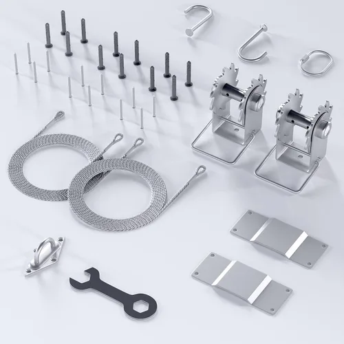 Miniatura 10 de Royal Shade Juego de marcos de base reforzados para poste de vela de sombra, barra de refuerzo resistente de 15 pulgadas, fácil instalación