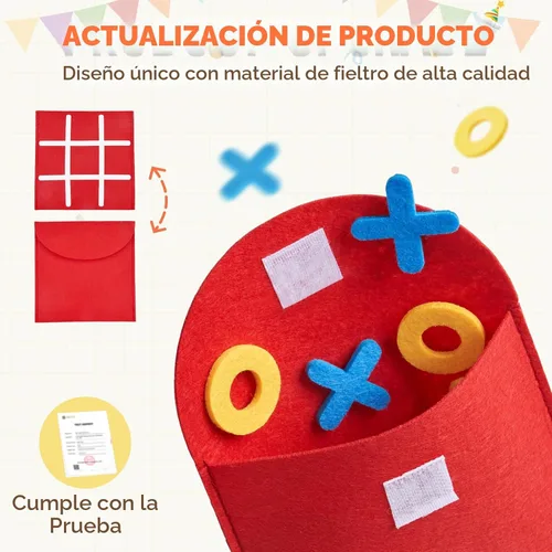 Miniatura 3 de JoyCat Tic Tac Toe Mini Juego de Mesa Juguete para Niños y Familia, Recuerdos de Fiesta de Cumpleaños, Bolsa de Golosinas, Divertida Actividad