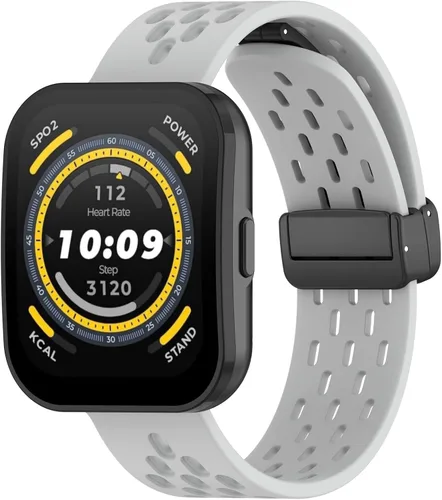 Miniatura 7 de TenCloud Paquete de 4 correas de reloj compatibles con Amazfit Bip 5 Smart Watch de 1.91 pulgadas de silicona transpirable, accesorios deportivos