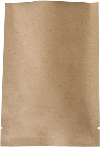 Miniatura 8 de QQ Studio 100 bolsas metálicas de Mylar con parte superior abierta y sellables (6x9cm (2.3x3.5"), 100x Kraft) 100 papel estraz