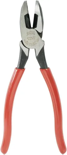 Miniatura 5 de Alicates de corte lateral Klein Tools HD2000-9NE para Lineman Cortan ACSR, hechos en EE. UU., tornillos, clavos, alambre duro, alicates eléctricos