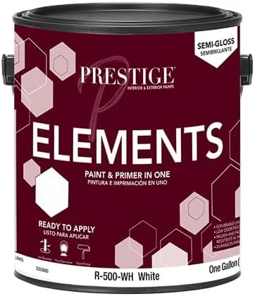 Miniatura 16 de PRESTIGE Paints Elements - Pintura interior e imprimación en uno, cáscara de huevo, 1 galón, gris cabo