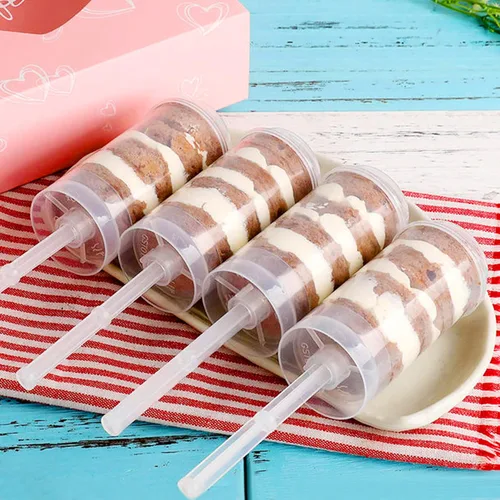 Miniatura 7 de Paquete de 24 recipientes para tartas con tapas, multiusos, recipientes de plástico reutilizables para tartas, para cupcakes, confeti, helados
