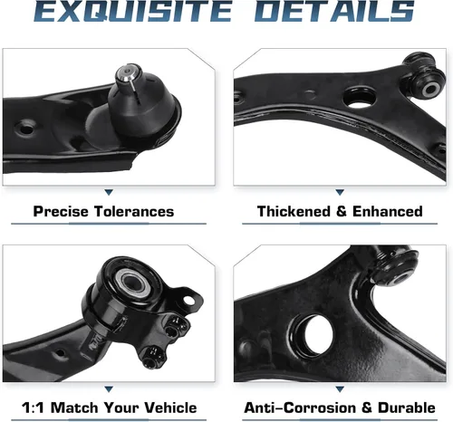 Miniatura 4 de Brazo de control inferior delantero con junta esférica para Mazda 3 2004-2009, para 3 Sport 2009, para Mazda 5 2006-2017 Kit de suspensión K620040