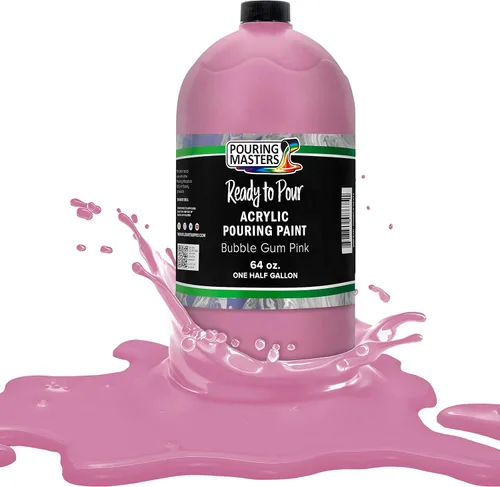 Miniatura 11 de POURING MASTERS Pintura Acrílica Roja Carmesí Lista para Verter - Premium de 8 Onzas Premezclada a Base de Agua - para Lienzo, Madera, Papel, Rojo