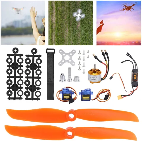 Miniatura 3 de Juego de motor de aeronave, 40A XT60T ESC 2212 KV1400 Servos y piezas para vehículos controlados por aplicación y control remoto de aviones RC Drone