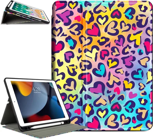 Miniatura 9 de Funda para iPad 9Th / 7Th / 8ª generación, para iPad 10.2, funda protectora a prueba de golpes, visión multiángulo, soporte ajustable, encendido
