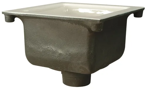 Miniatura 2 de Zurn FD2375-NH2 A.R.C. Fregadero de suelo, profundidad de sumidero de 6 pulgadas, conexión sin cubo de 2 pulgadas, 12 x 12 pulgadas