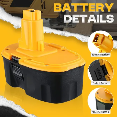Miniatura 3 de DC9096 6.0Ah 18V Reemplazo para baterías Dewalt Ni-MH Compatible con Dewalt 18V Batería DC9098 DC9099 DW9095 DW9096 DW9098 Herramientas eléctricas