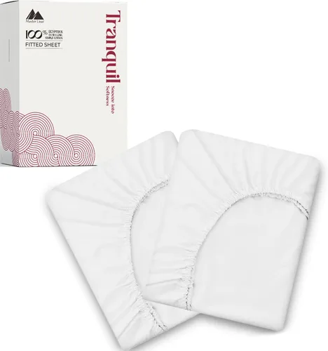 Miniatura 15 de Mayfair Linen - Sábana bajera ajustable de 100 % algodón egipcio de 800 hilos, tamaño Twin, con bolsillo profundo de 16 pulgadas, satén duradero