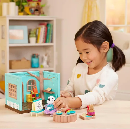 Miniatura 5 de Li'l Woodzeez Li'l Luvs & Hugs Nursery - Juego de casa de muñecas - Muebles y accesorios en miniatura incluidos - Juego de simulación durante más
