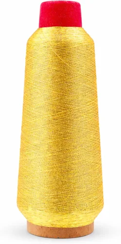 Miniatura 11 de Mandala Crafts Juego de hilo de bordado dorado antiguo metálico – 3281 yardas de hilo dorado antiguo para máquina de coser a mano, aguja de punto