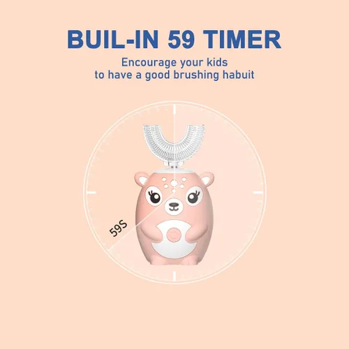 Miniatura 5 de Cepillos de dientes eléctricos para niños Rosa 2-6 Años