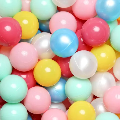 Miniatura 11 de GOGOSO Pelotas para niños pequeños, bolas de plástico para corralito de pelota, piscina, juego de bebé, pastel, sin BPA, no tóxico, juego pastel, a