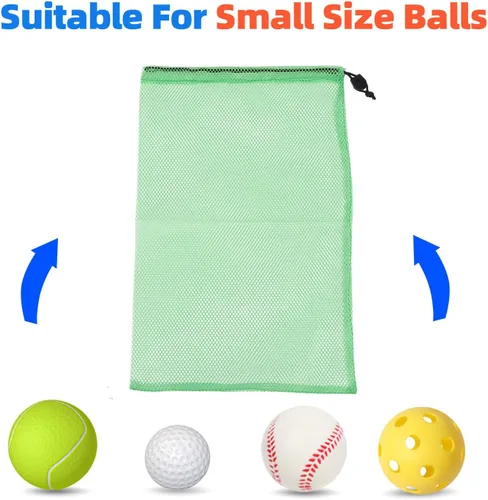 Miniatura 84 de GSE Games & Sports Expert Bolsa de malla con cordón para béisbol, pelotas de pickleball, pelotas de golf, gimnasio, equipo de natación, lavandería