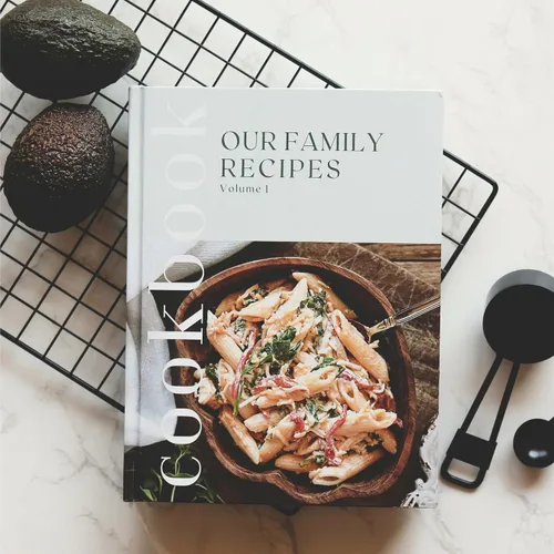 Miniatura 9 de Libro de Recetas para Escribir Tus Propias Recetas - Gran Diario de Cocina en Blanco Personalizado para la Familia, Contiene 200 Plantillas