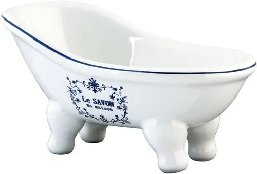 Miniatura 6 de Kingston Brass BATUBSRW Aqua Eden - Mini bañera de cerámica, 8-1/16 pulgadas x 3-7/8 pulgadas x 4-1/2 pulgadas, color blanco