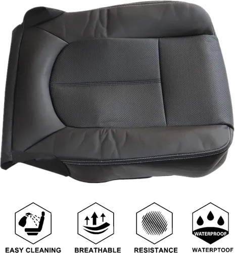 Miniatura 6 de NLQR Fundas de asiento de repuesto para el lado del conductor y del pasajero, color negro, compatible con Ford F250 F350 F450 F550 Lariat 2011 2012