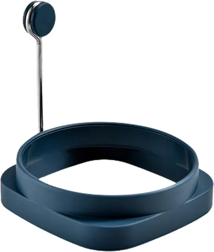 Huevo frito azul, resistencia a altas temperaturas, flexible de grado alimenticio de doble cara, cuadrado, redondo, para el hogar, anillo de huevo