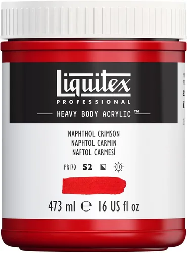 Miniatura 177 de Liquitex Pintura Acrílica Profesional de Cuerpo Pesado, Tubo de 2 oz (59ml), Rojo Fluorescente