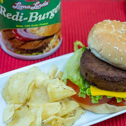 Miniatura 2 de Loma Linda - A base de plantas - Redi-Burger (15 oz.)