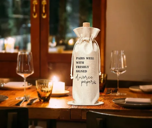 Miniatura 5 de Regalos de divorcio para mujeres, decoraciones de fiesta de divorcio para mujeres, bolsas de vino, regalos para mujeres recién divorciadas, hombres