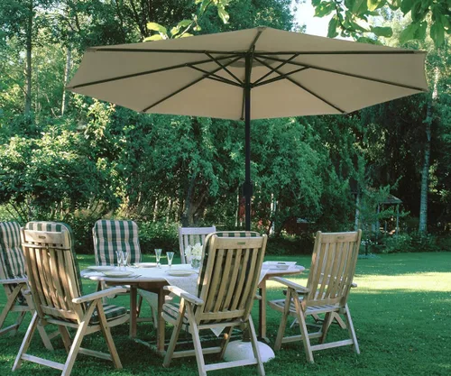 Miniatura 6 de ontheway 11FT Patio Umbrella Enhanced Replacement Canopy Market Table 8 Ribs Umbrella Canopy