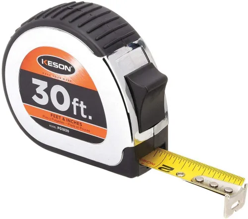 Miniatura 4 de Keson Cinta métrica, 5/8 pulgadas x 12 pies, cromo/negro (PG1812)