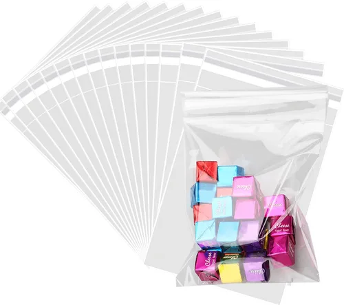 Miniatura 7 de 200 piezas de bolsas de celofán transparentes autoadhesivas de 5" x 7" (Ancho: 12.7 cm x Largo: 17.8 cm) de 2.8 mils, bolsas de polietileno