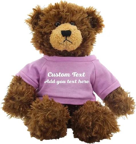 Miniatura 14 de Oso Brandon de chocolate personalizado – Juguete de peluche personalizado de 12 pulgadas – Regalo perfecto de oso personalizado para graduación, San