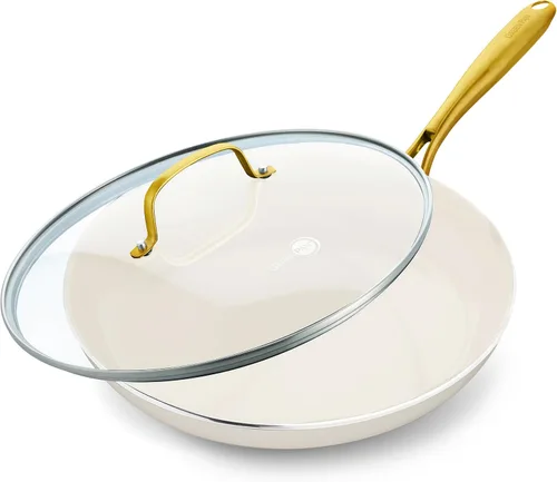 Miniatura 8 de GreenPan Swift - Sartén antiadherente de cerámica saludable de 8 pulgadas, mango de acero inoxidable, sin PFAS, apta para lavavajillas, apta