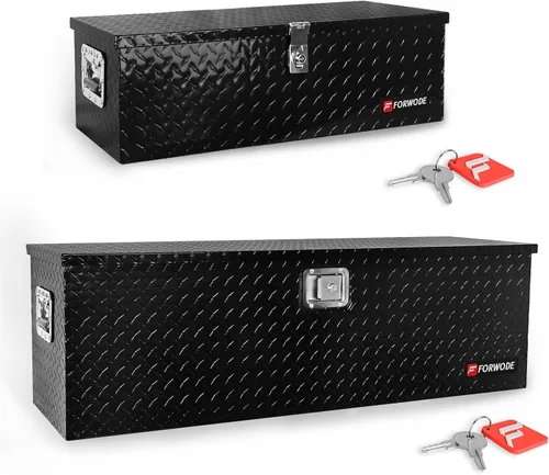 Miniatura 16 de FORWODE - Caja de herramientas de 48 pulgadas para cama de camión, de aluminio para camioneta, caja de herramientas para RV, cajas de herramientas