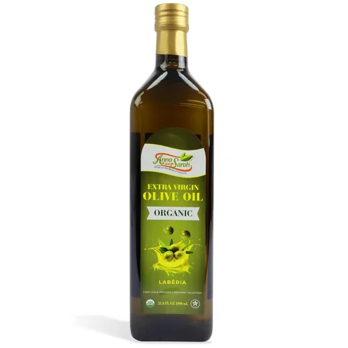 Miniatura 10 de Aceite de oliva virgen extra orgánico USDA – tarro de vidrio de 16.9 fl oz – prensado en frío, certificado Kosher, primera prensa en frío, calidad